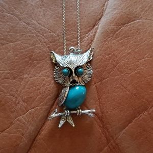 Torques owl pendant